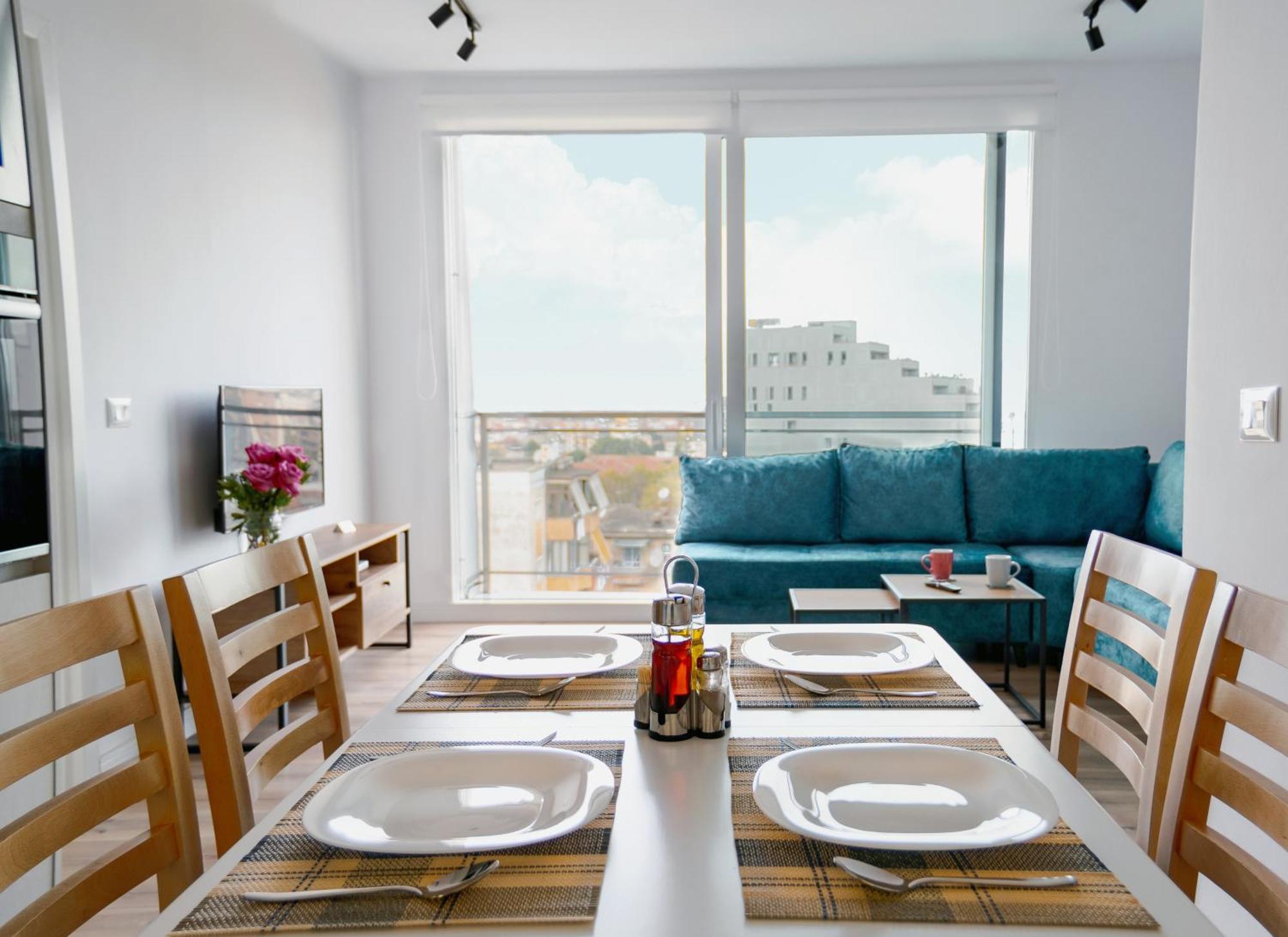 Urban Serenity City Skyline View Apartment 1 地拉那 外观 照片